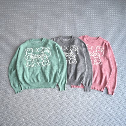 【10日以内お届け】 クルーネックメランジニット L2144 【10日以内お届け】 クルーネックメランジニット L2144