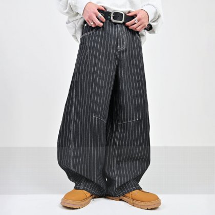 【10日以内お届け】ストライプバルーンデニム L2091 【10日以内お届け】ストライプバルーンデニム L2091