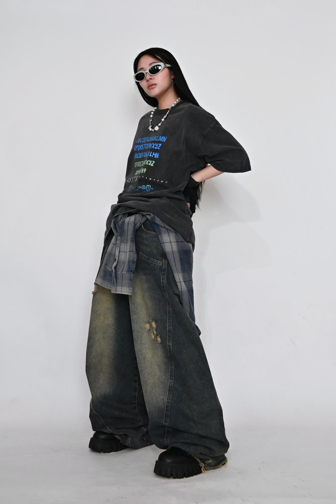 【10日以内お届け】 ウォッシュドカジュアルデニム L0959