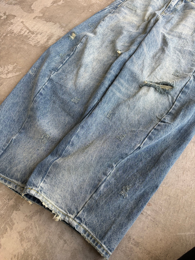 【10日以内お届け】カジュアルダメージバルーンデニム L2079