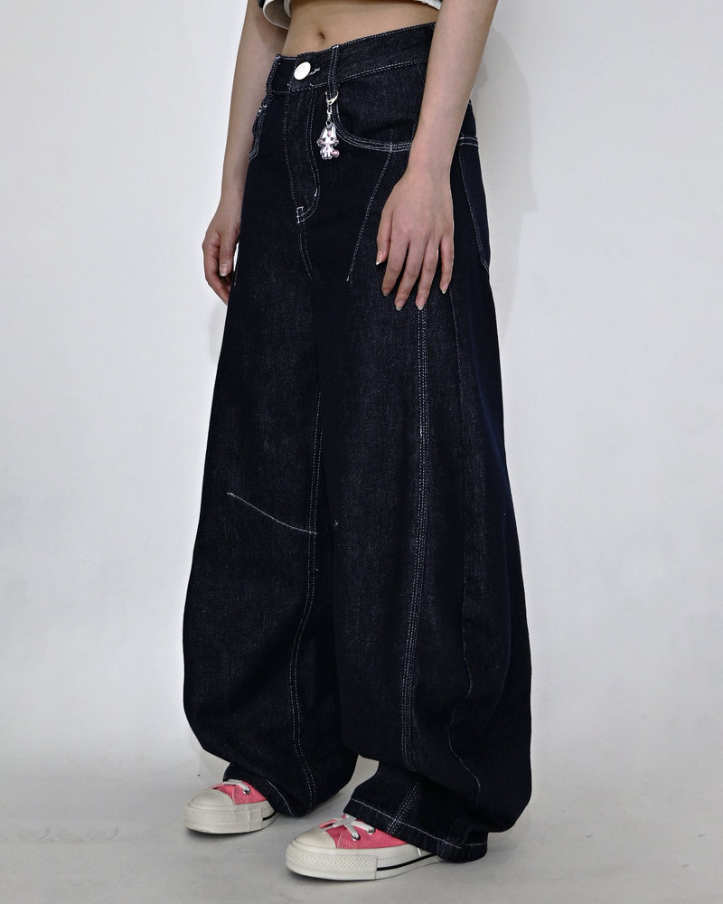 【10日以内お届け】ステッチバルーンインディゴデニム L2083