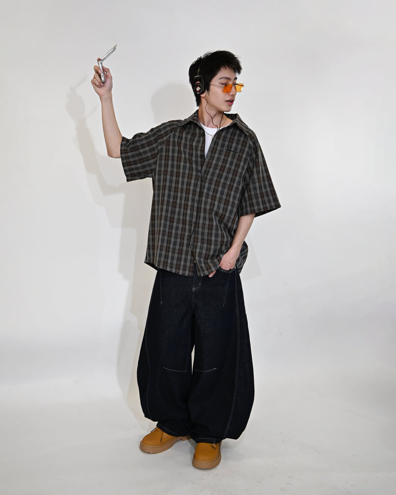 【10日以内お届け】ステッチバルーンインディゴデニム L2083