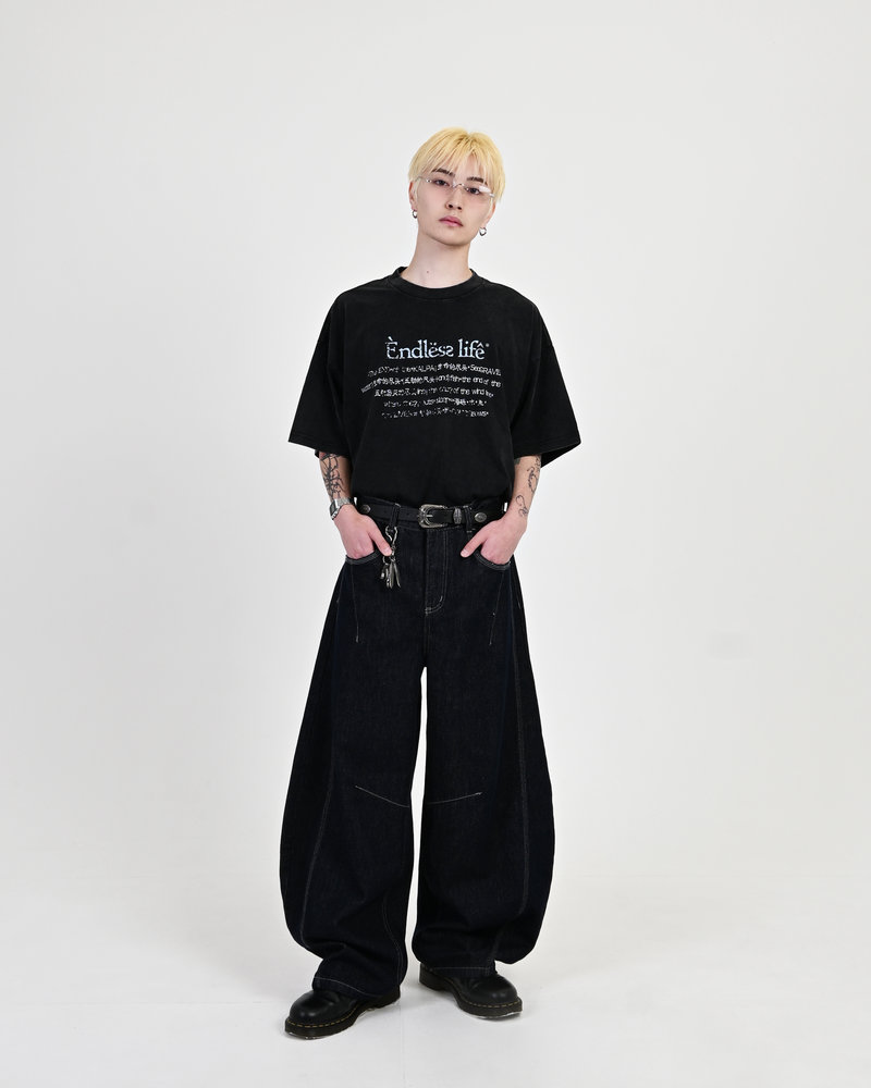 【10日以内お届け】ステッチバルーンインディゴデニム L2083