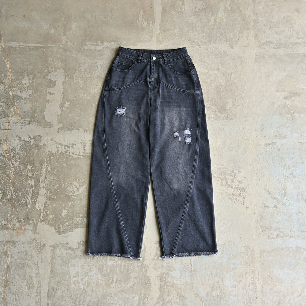 【10日以内お届け】カーブラインダメージデニム L2126