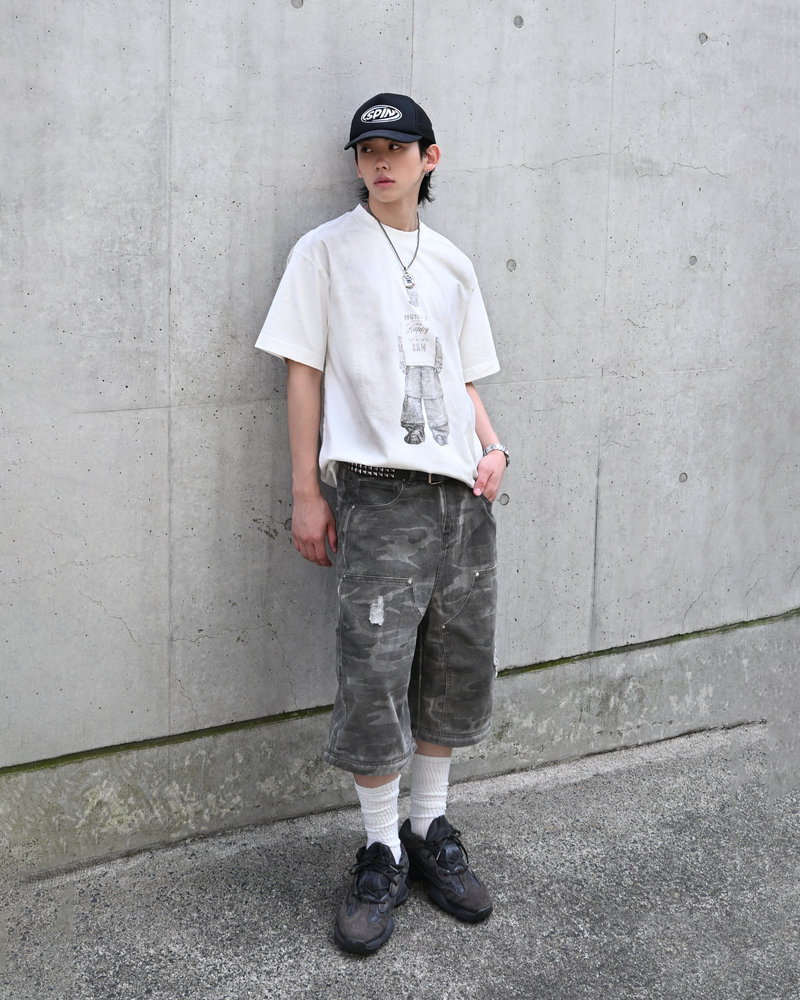 【10日以内お届け】 ダメージカモ2WAYパンツ L2103