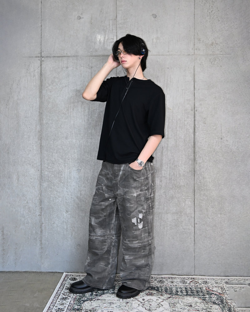 【10日以内お届け】 ダメージカモ2WAYパンツ L2103