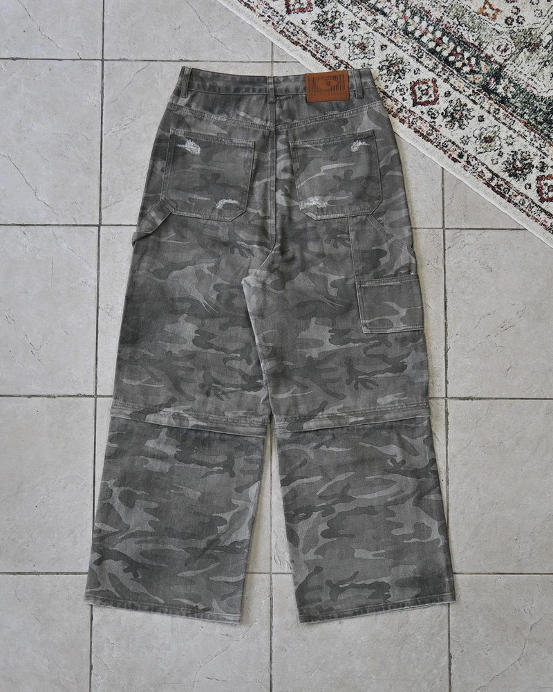 【10日以内お届け】 ダメージカモ2WAYパンツ L2103