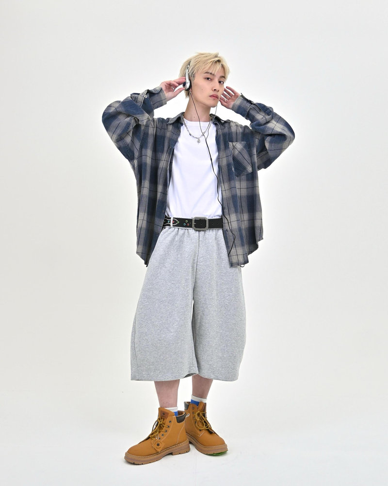 【10日以内お届け】バルーンスウェットハーフパンツ L2133