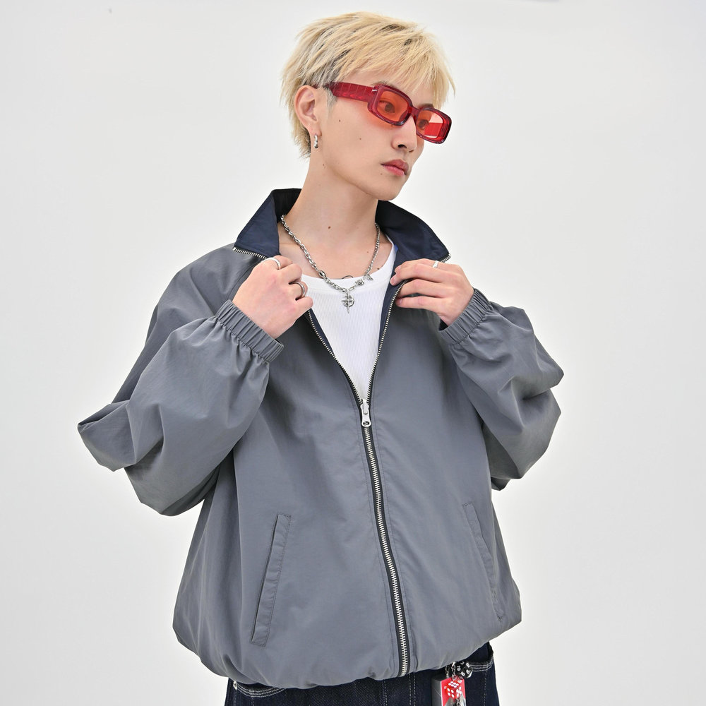 【10日以内お届け】 リバーシブルナイロンジャケット L2134