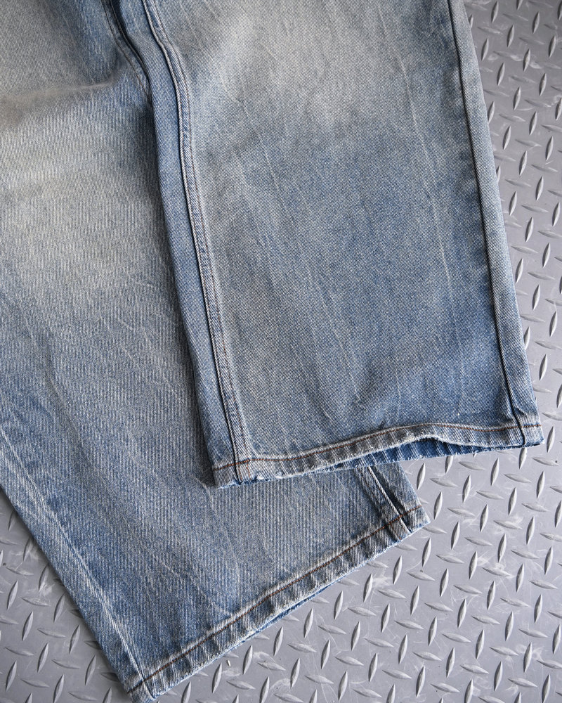 【10日以内お届け】ウォッシュドクラックバギーデニム L2085