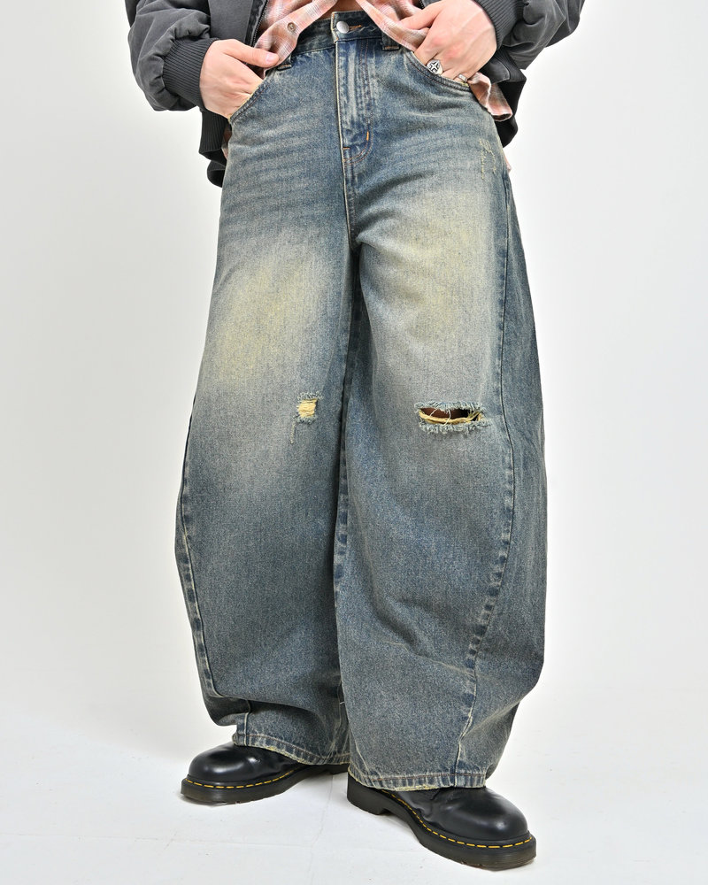 【10日以内お届け】バルーンダメージデニム L2177