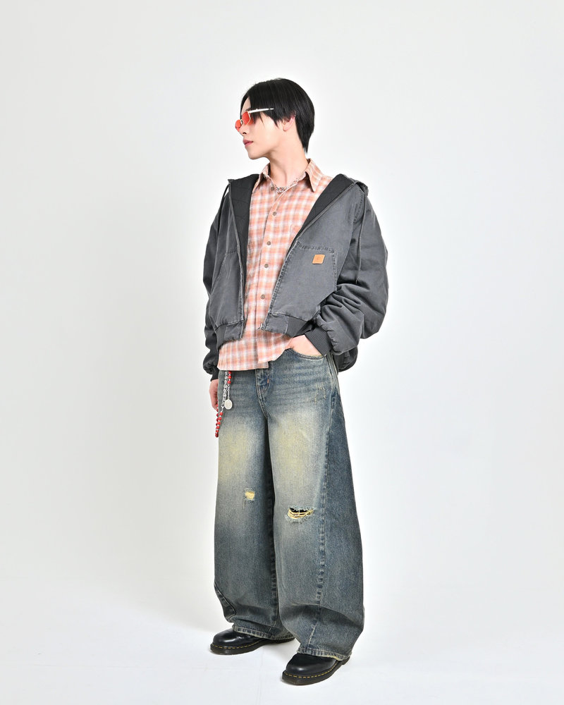 【10日以内お届け】バルーンダメージデニム L2177