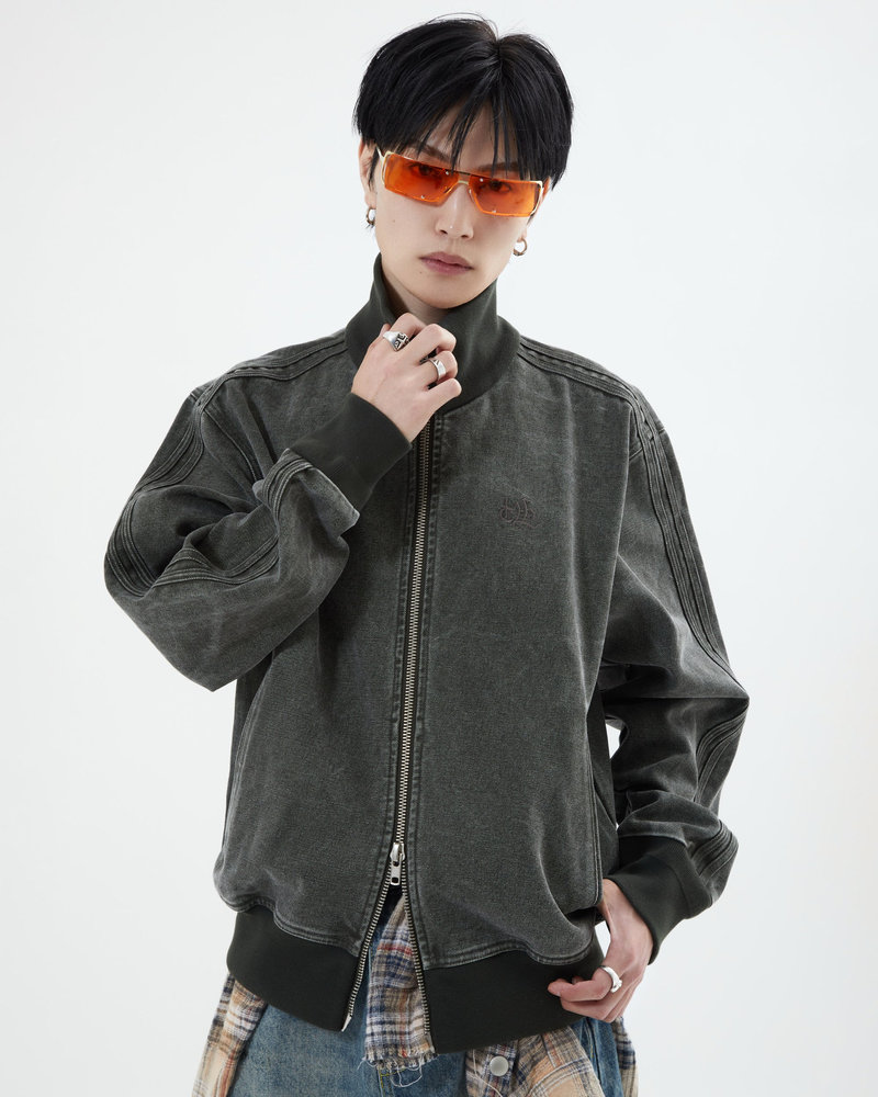 【10日以内お届け】ウォッシュドキャンバストラックジャケット L2137