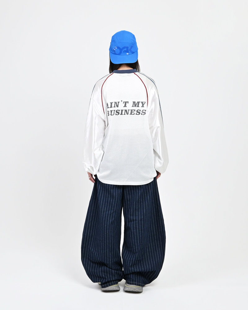 【10日以内お届け】ストライプバルーンデニム L2091