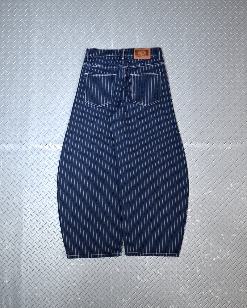 【10日以内お届け】ストライプバルーンデニム L2091