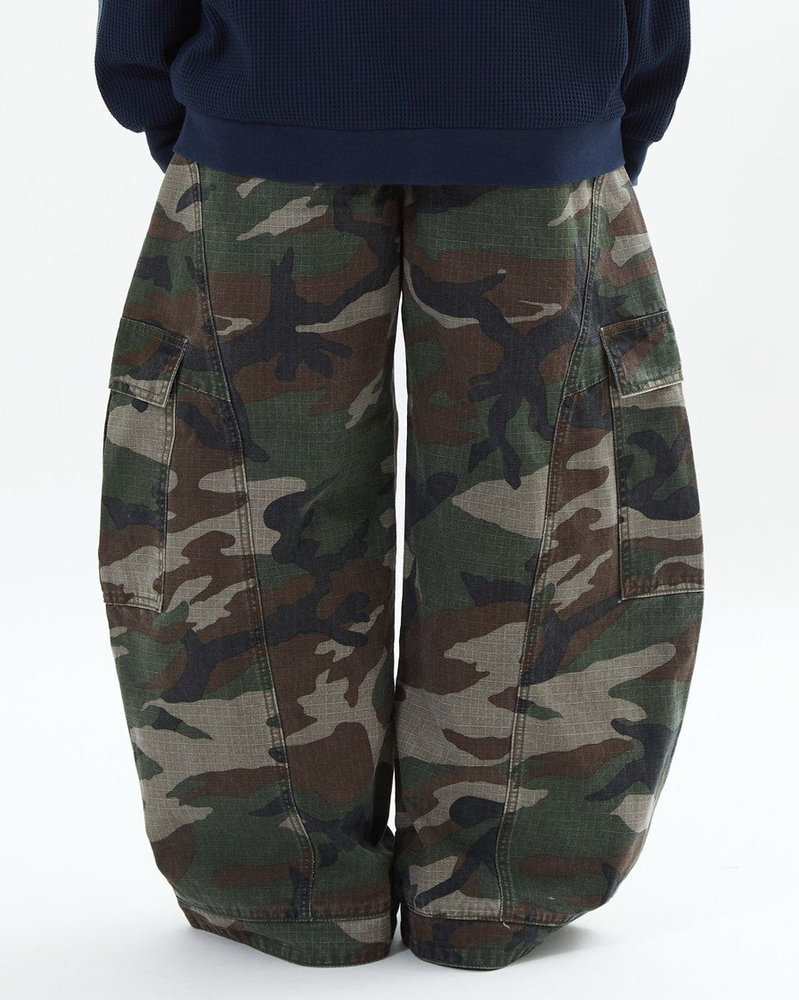 【10日以内お届け】ウォッシュドバルーンカモフラージュチノ L2096