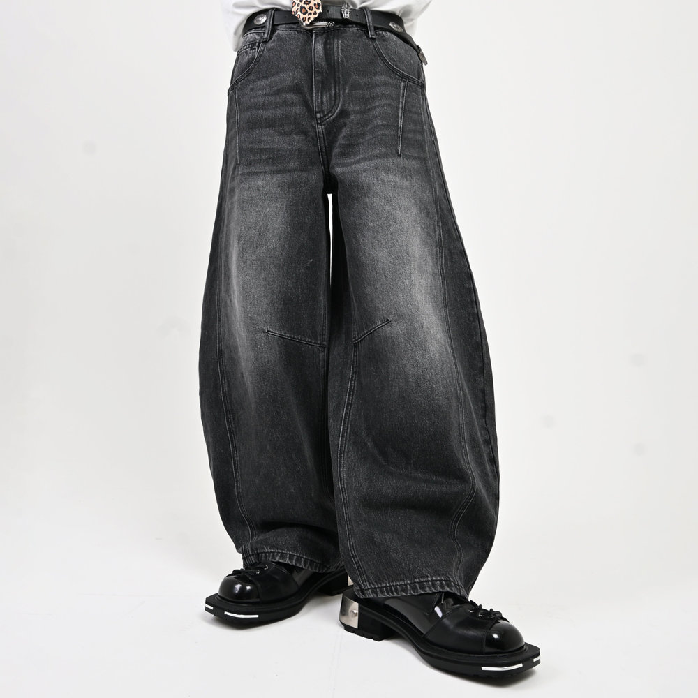 【10日以内お届け】ウォッシュドステッチバルーンデニム L2090