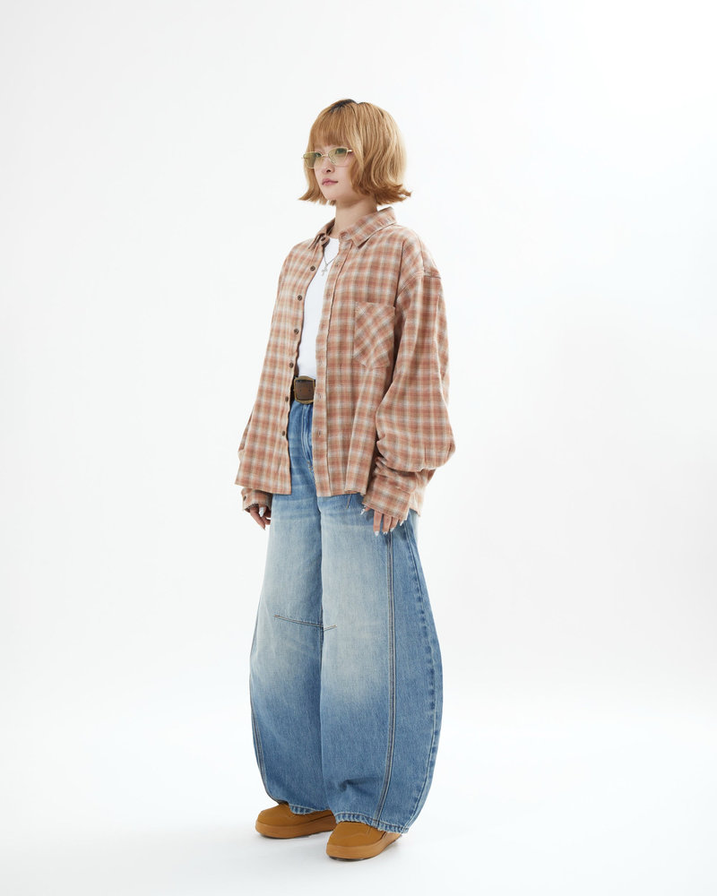 【10日以内お届け】ウォッシュドステッチバルーンデニム L2090