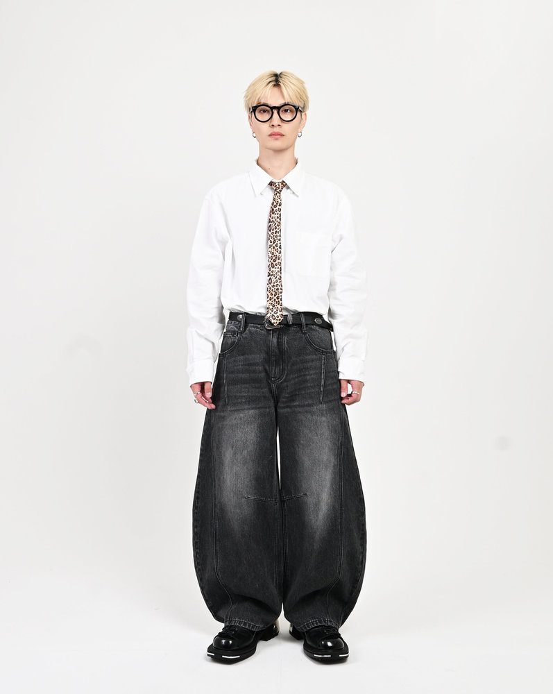 【10日以内お届け】ウォッシュドステッチバルーンデニム L2090