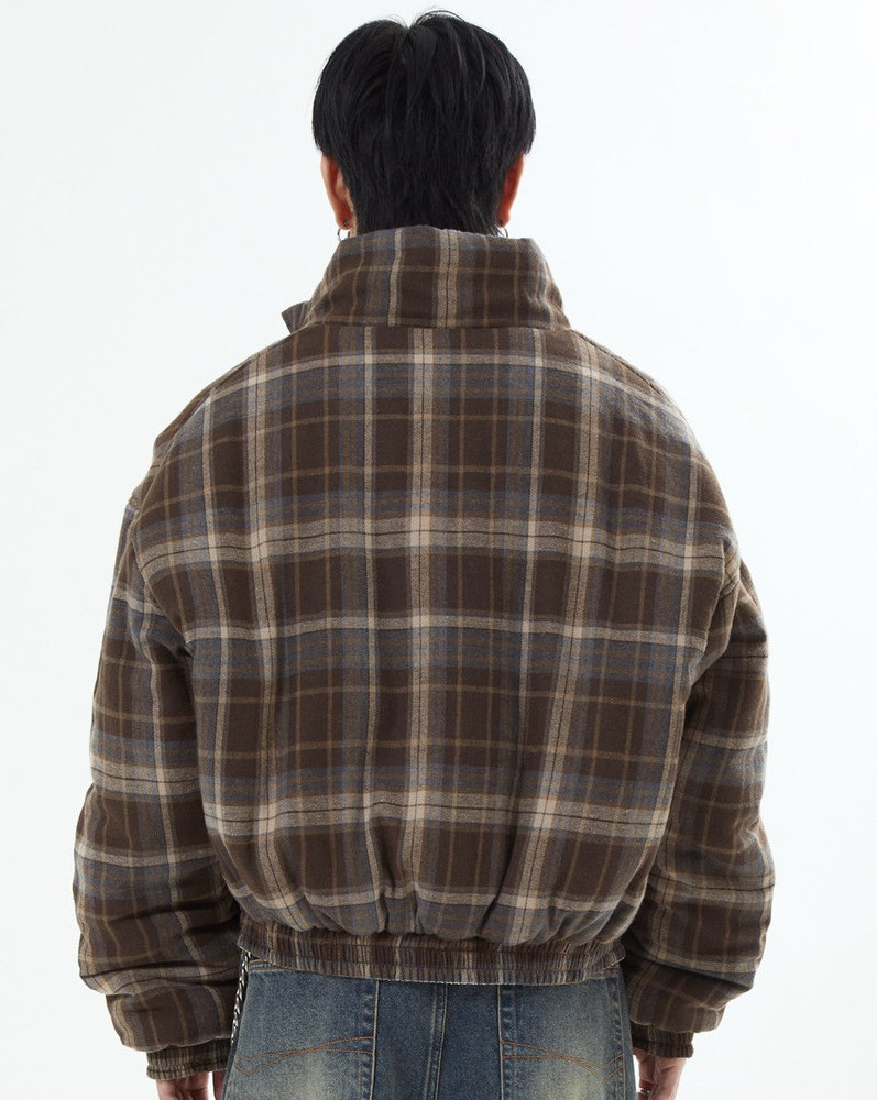 【10日以内お届け】リバーシブルチェックアウター L2142