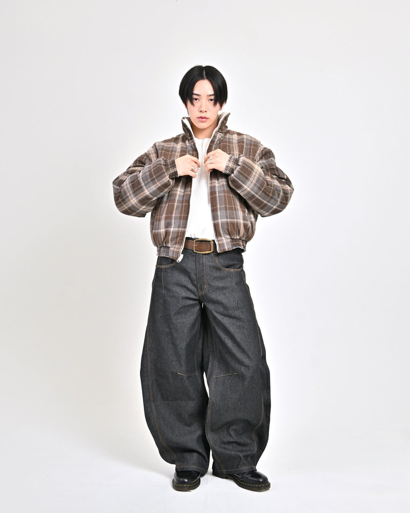 【10日以内お届け】リバーシブルチェックアウター L2142