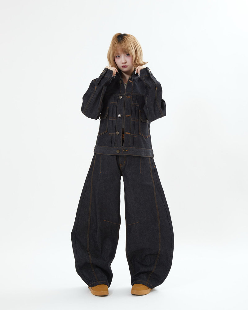 【10日以内お届け】リジットバルーンデニム L2156