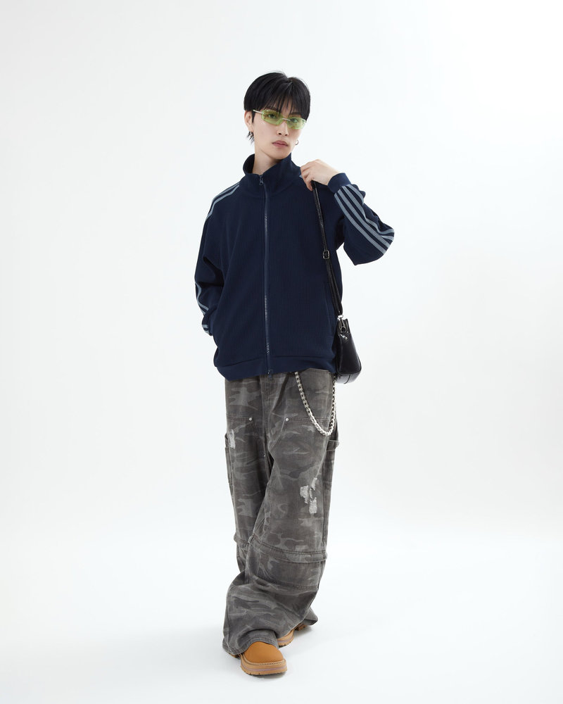 【10日以内お届け】ワッフルトラックジャケット L2161