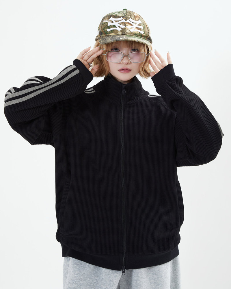 【10日以内お届け】ワッフルトラックジャケット L2161