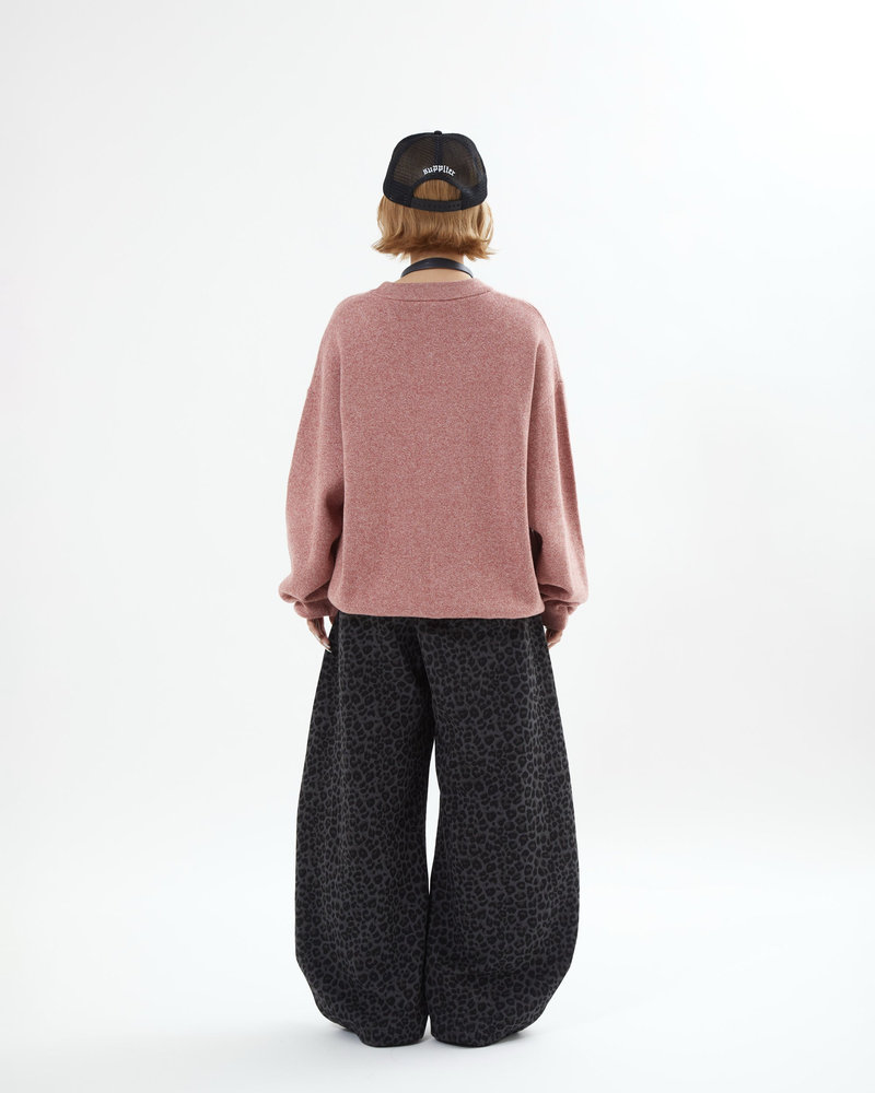 【10日以内お届け】レオパードバルーンスウェット L2204