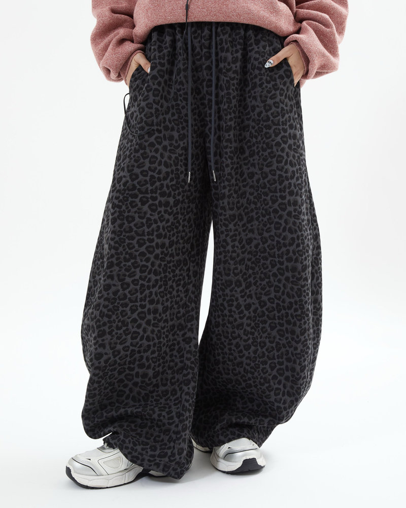 【10日以内お届け】レオパードバルーンスウェット L2204