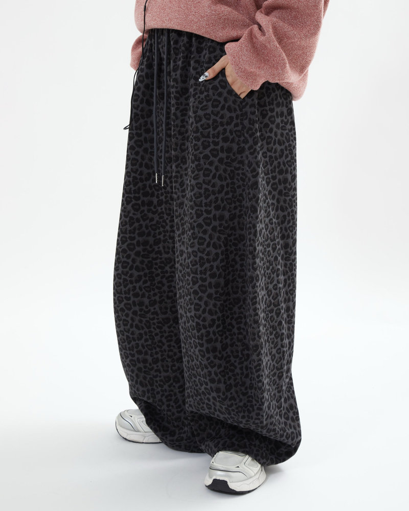 【10日以内お届け】レオパードバルーンスウェット L2204