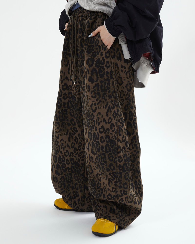 【10日以内お届け】レオパードバルーンスウェット L2204