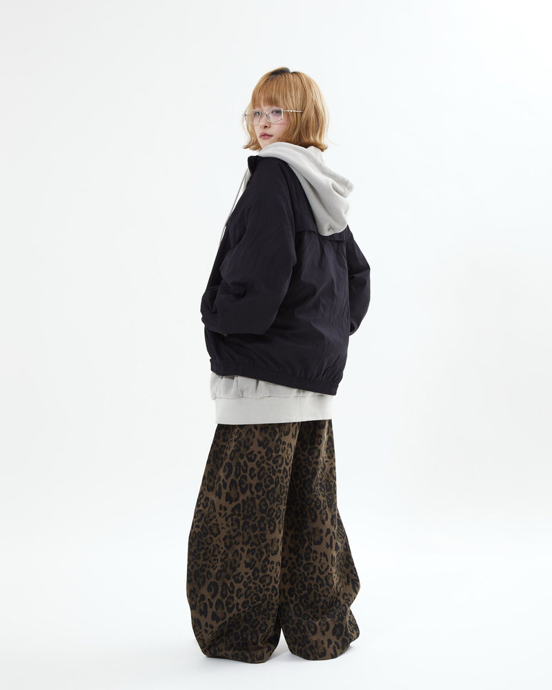 【10日以内お届け】レオパードバルーンスウェット L2204