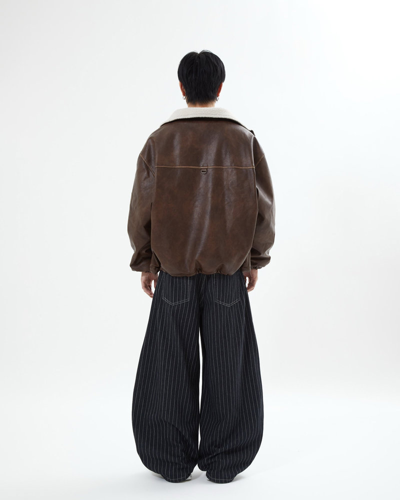 【10日以内お届け】リバーシブルPUレザージャケット L2084