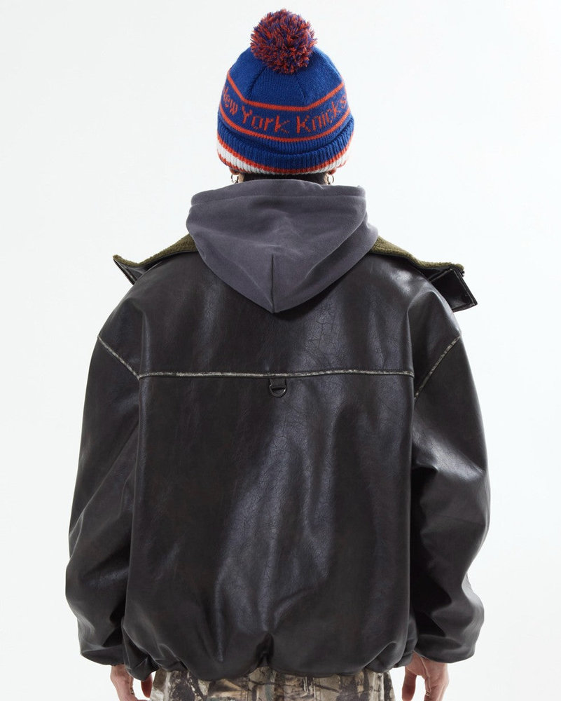 【10日以内お届け】リバーシブルPUレザージャケット L2084