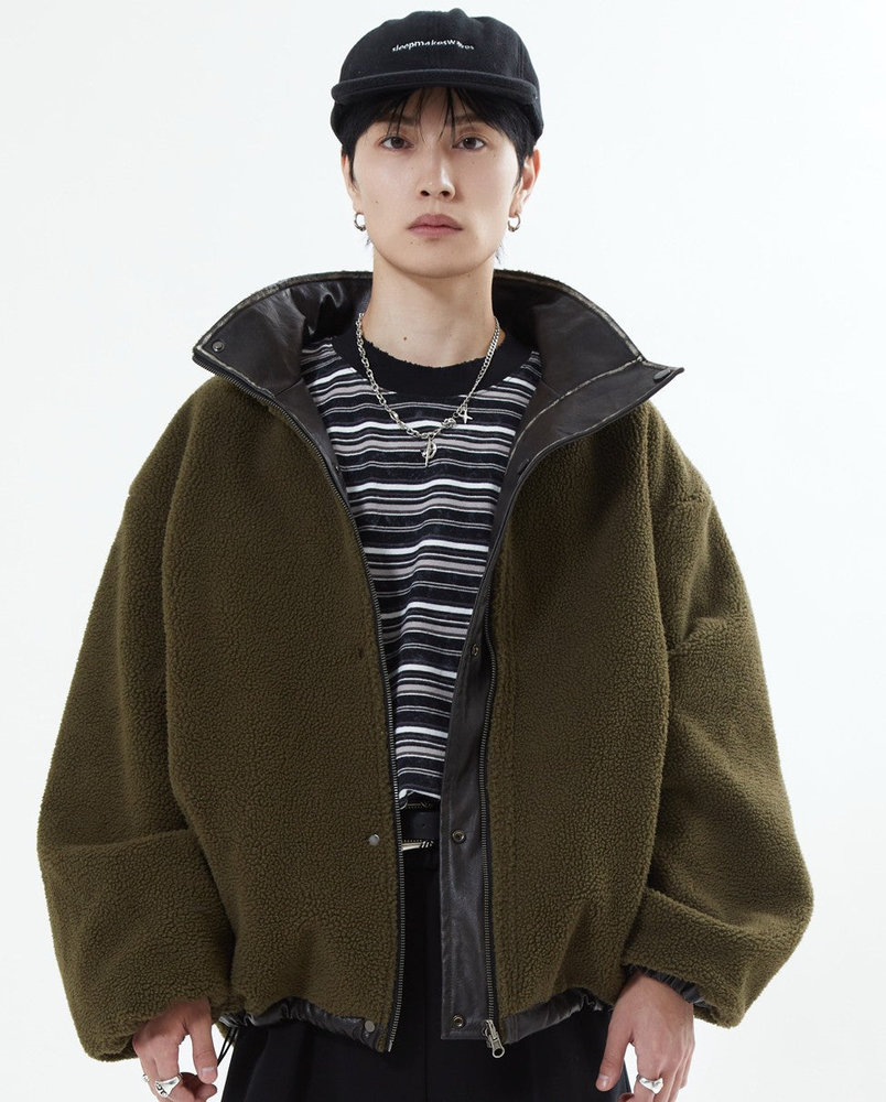 【10日以内お届け】リバーシブルPUレザージャケット L2084