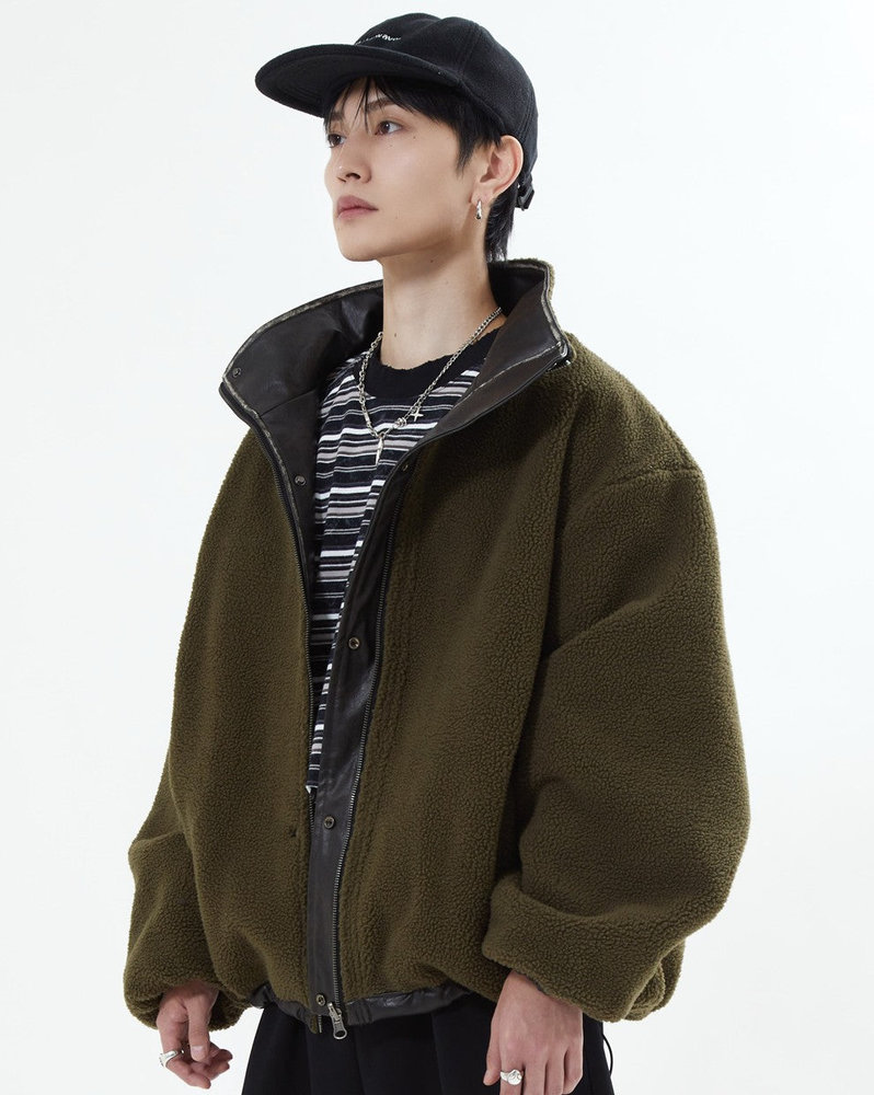 【10日以内お届け】リバーシブルPUレザージャケット L2084