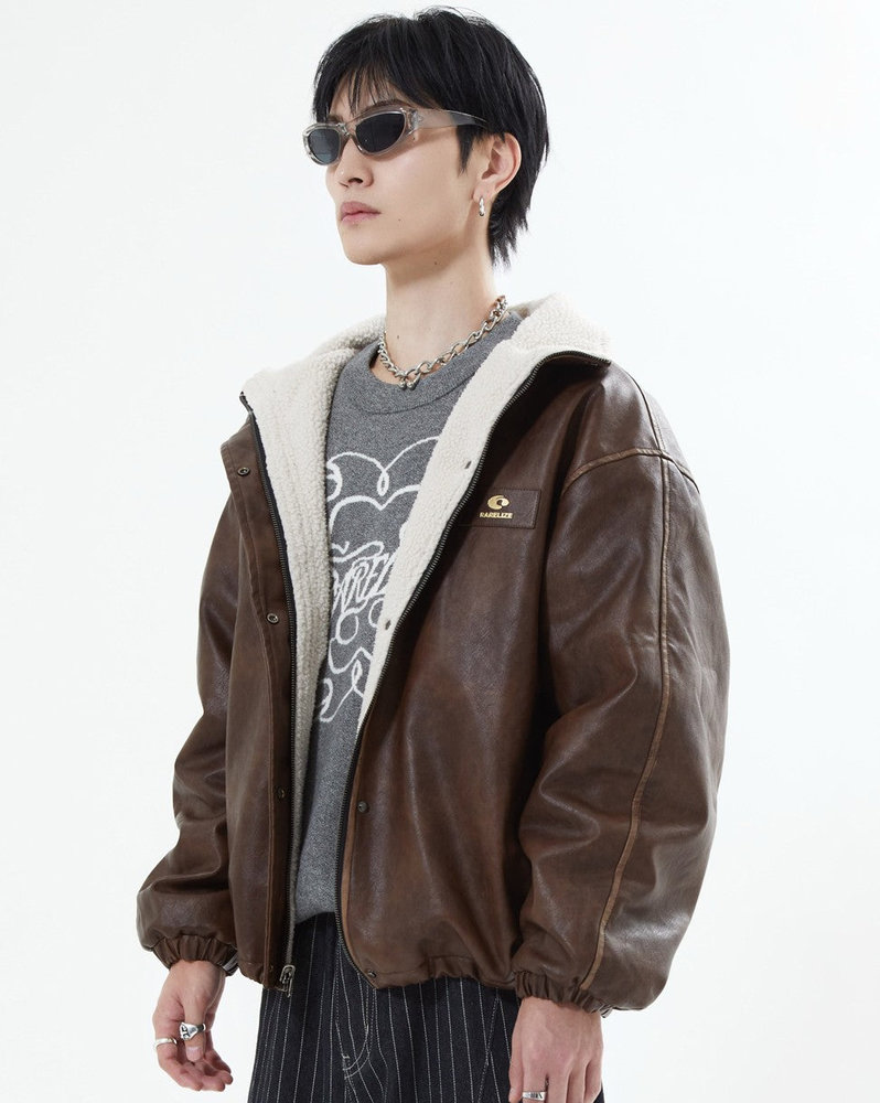 【10日以内お届け】リバーシブルPUレザージャケット L2084