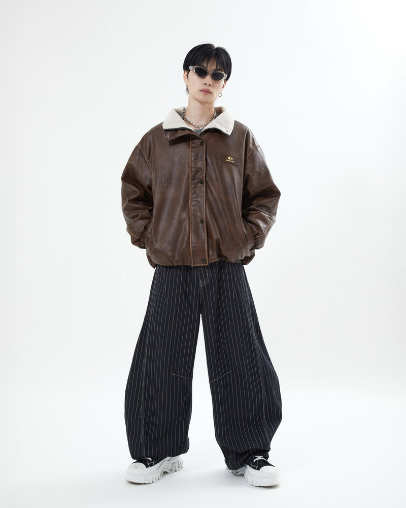 【10日以内お届け】リバーシブルPUレザージャケット L2084