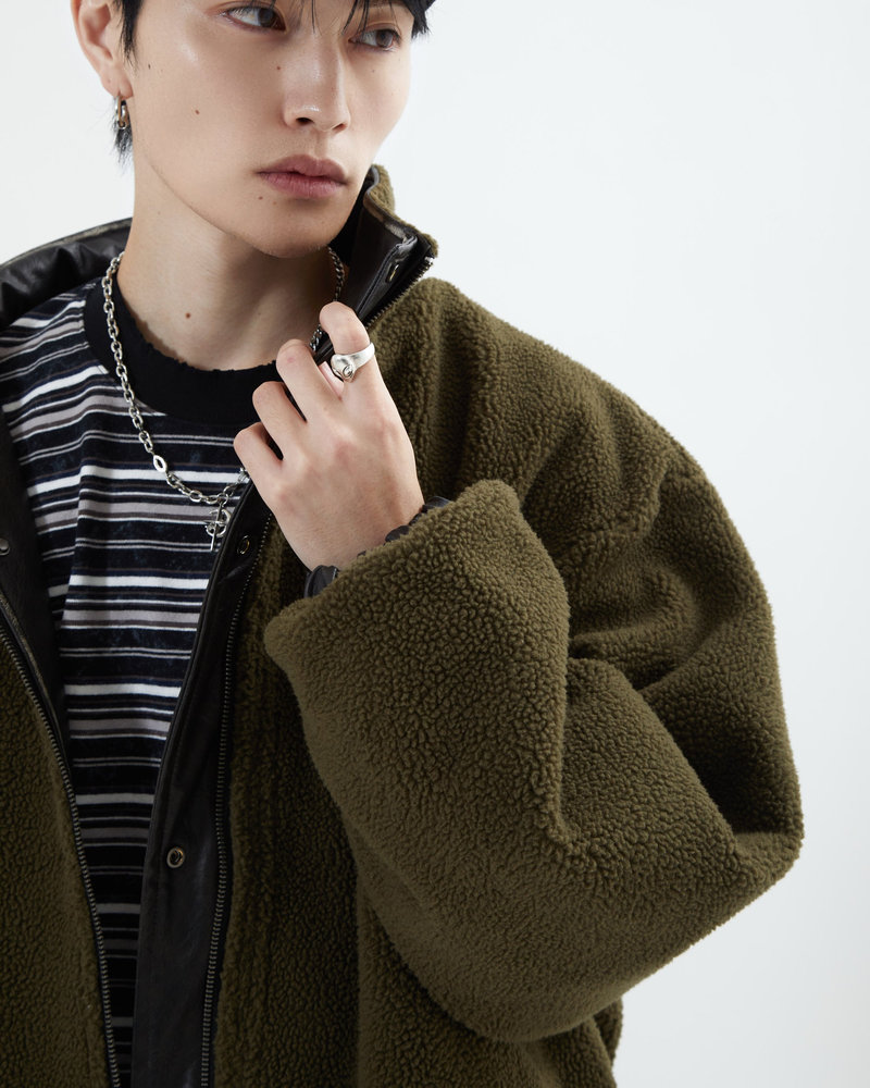 【10日以内お届け】リバーシブルPUレザージャケット L2084