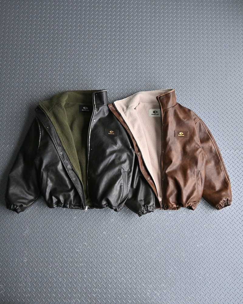 【10日以内お届け】リバーシブルPUレザージャケット L2084